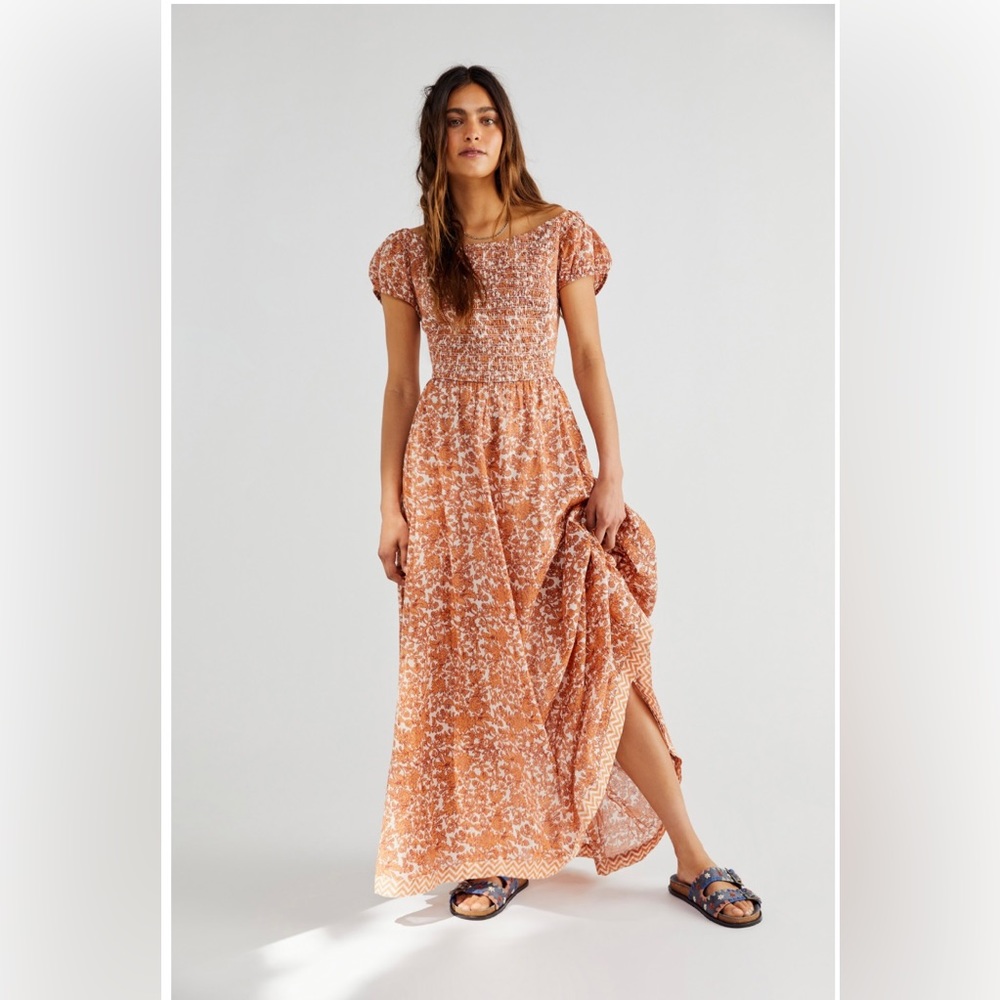 Free People Ultraviolet Dress Maxi Large